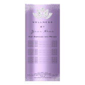 Merkprijslijst Lotus Paarse Spark Sand Diamond Reclamekaart (Voorkant)