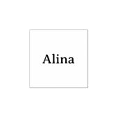 Merkpromotie 1" x 1" rubberstempel (Afrduk)