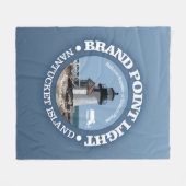 Merkpuntlicht Fleece Deken (Voorkant (Horizontaal))