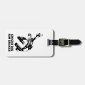 Merkremmen van kuikens met duik bagagelabel (Voorkant horizontaal)