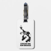 Merkremmen van kuikens met duik bagagelabel (Achterkant verticaal)