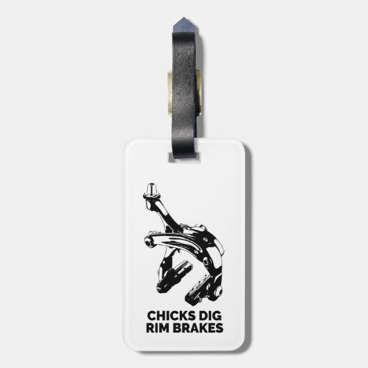 Merkremmen van kuikens met duik bagagelabel (Achterkant verticaal)