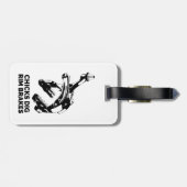 Merkremmen van kuikens met duik bagagelabel (Achterkant horizontaal)