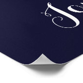 Merkroze bloemen voor de marineverslag poster (Hoek)