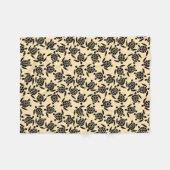 Merkschildpadrek Fleece Deken (Voorkant (Horizontaal))