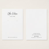 Merkteken toevoegen Minimalistische weergave-Kaart Visitekaartje (Voorkant /achterkant)