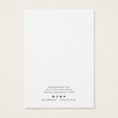 Merkteken toevoegen Minimalistische weergave-Kaart Visitekaartje (Achterkant)