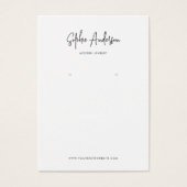 Merkteken toevoegen Minimalistische weergave-Kaart Visitekaartje (Voorkant)