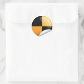 merkteken voor crashtest ronde sticker (Tas)