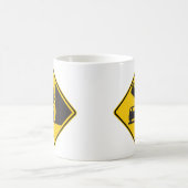 Merkteken voor de snelweg van de Cow Zone Koffiemok (Center)