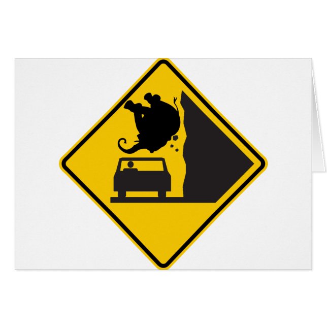 Merkteken voor Elephant Zone Highway (Voorkant Horizontaal)