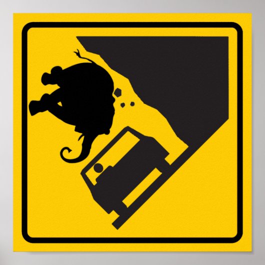 Merkteken voor Elephant Zone Highway Poster (Voorkant)