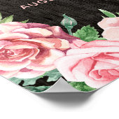 Merkteken voor rozen tuinhout poster (Hoek)