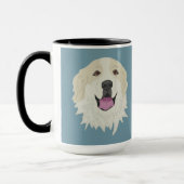 merktekens van de grote Pyreneeën Mok (Links)