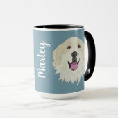 merktekens van de grote Pyreneeën Mok (Voorkant rechts)