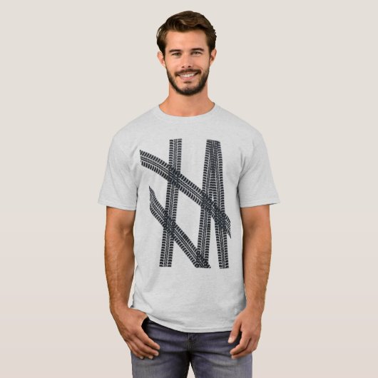 Merktekens voor autobanden/rupsbanden t-shirt (Voorkant volledig)