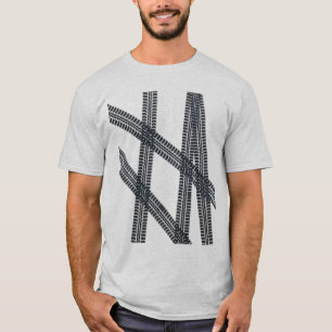 Merktekens voor autobanden/rupsbanden t-shirt