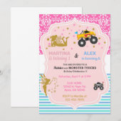 Merkvrachtwagens en monstervrachtwagens zussen hun kaart (Voorkant / Achterkant)