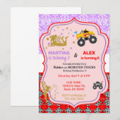 Merkvrachtwagens en monstervrachtwagens zussen hun kaart (Voorkant / Achterkant)