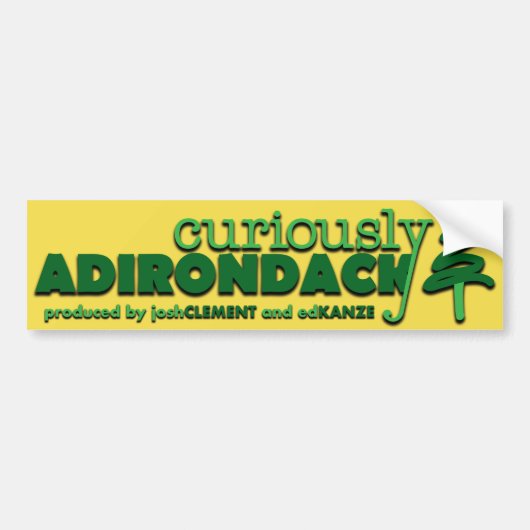 Merkwaardig Adirondack bumper sticker (Voorkant)