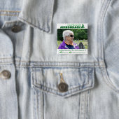 Merkwaardig Adirondack-knop (Natalie Leduc) Vierkante Button 5,1 Cm (In situ)