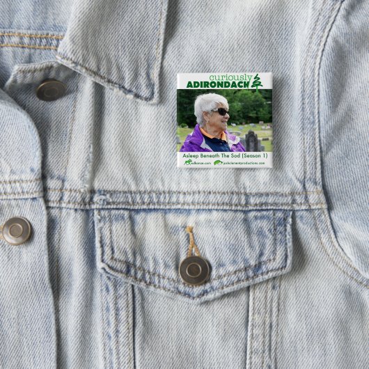 Merkwaardig Adirondack-knop (Natalie Leduc) Vierkante Button 5,1 Cm (In situ)