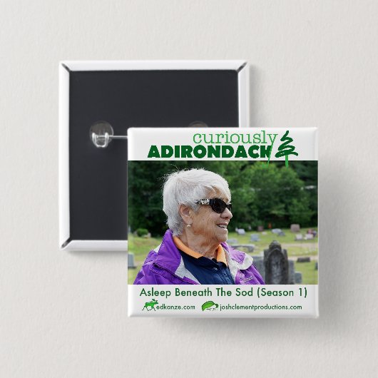 Merkwaardig Adirondack-knop (Natalie Leduc) Vierkante Button 5,1 Cm (Voorkant /achterkant)