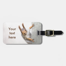 Merkwaardig eekhoorn bagagelabel