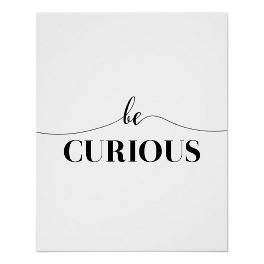 Merkwaardig minimale typografie poster (Voorkant)