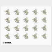 Merkwaardige Cartoon Elephant Sticker (Vel)
