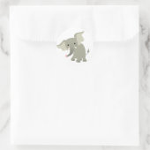 Merkwaardige Cartoon Elephant Sticker (Tas)