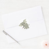 Merkwaardige Cartoon Elephant Sticker (Envelop)