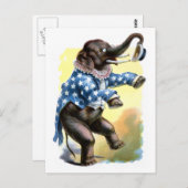 Merkwaardige creaties - Elephant Briefkaart (Voorkant / Achterkant)