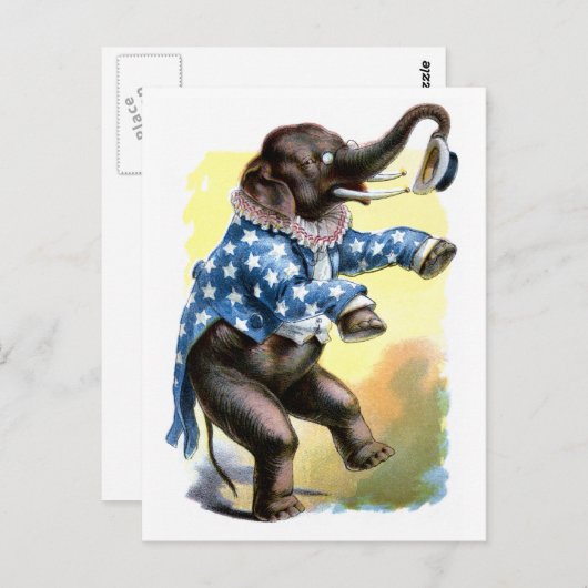 Merkwaardige creaties - Elephant Briefkaart (Voorkant / Achterkant)