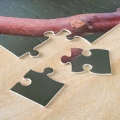 Merkwaardige Hahn's Mini Macaw / Macaw op roodscho Legpuzzel (Zijkant)