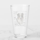 Merle Australian Shepherd Glas (Achterkant)
