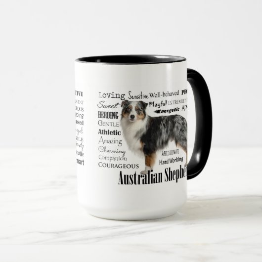 Merle Australian Shepherd Mok (Voorkant rechts)