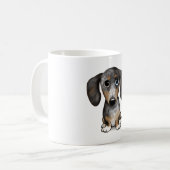 Merle Dapple Dachshund Schattige Wiener Dog Koffiemok (Voorkant links)
