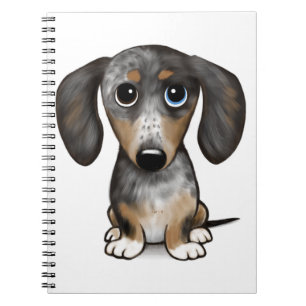 Merle Dapple Dachshund Schattige Wiener Dog Notitieboek