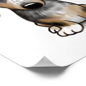 Merle Dapple Dachshund Schattige Wiener Dog Poster (Hoek)