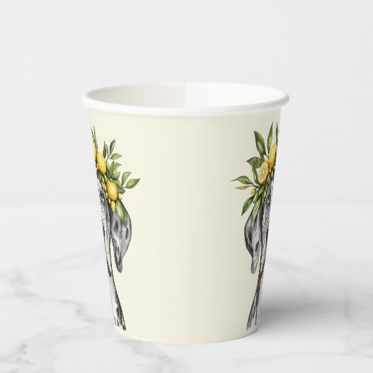 Merle Great Dane Dog Lemon Crown Papieren Bekers (Links)