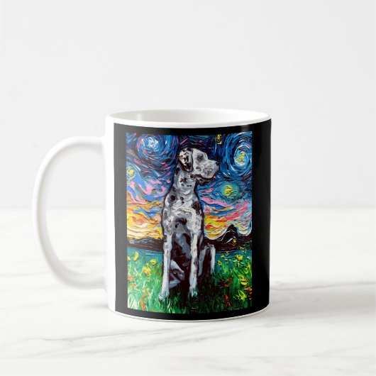 Merle Grote Deen Sterrennacht Impressionist Dog By Koffiemok (Links)