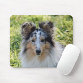 Merle Shetland Sheepdog - Sheltie Dog Muismat (Met muis)