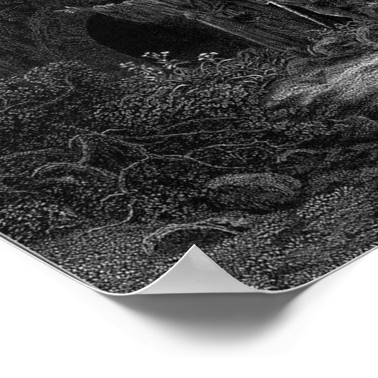 Merlin adviseert koning Arthur Poster (Hoek)