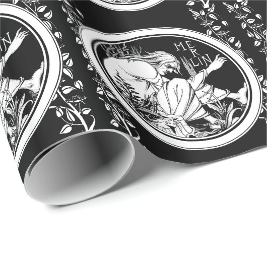 Merlin Art Nouveau fantasie Cadeaupapier (Rol Hoek)