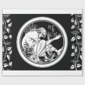 Merlin Art Nouveau fantasie Cadeaupapier (Vlak)