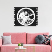 Merlin Art Nouveau fantasie Canvas Afdruk (Insitu (Woonkamer))