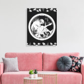 Merlin Art Nouveau fantasie Canvas Afdruk (Insitu (Woonkamer))