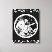 Merlin Art Nouveau fantasie Canvas Afdruk (Voorkant)