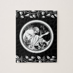 Merlin Art Nouveau fantasie Legpuzzel